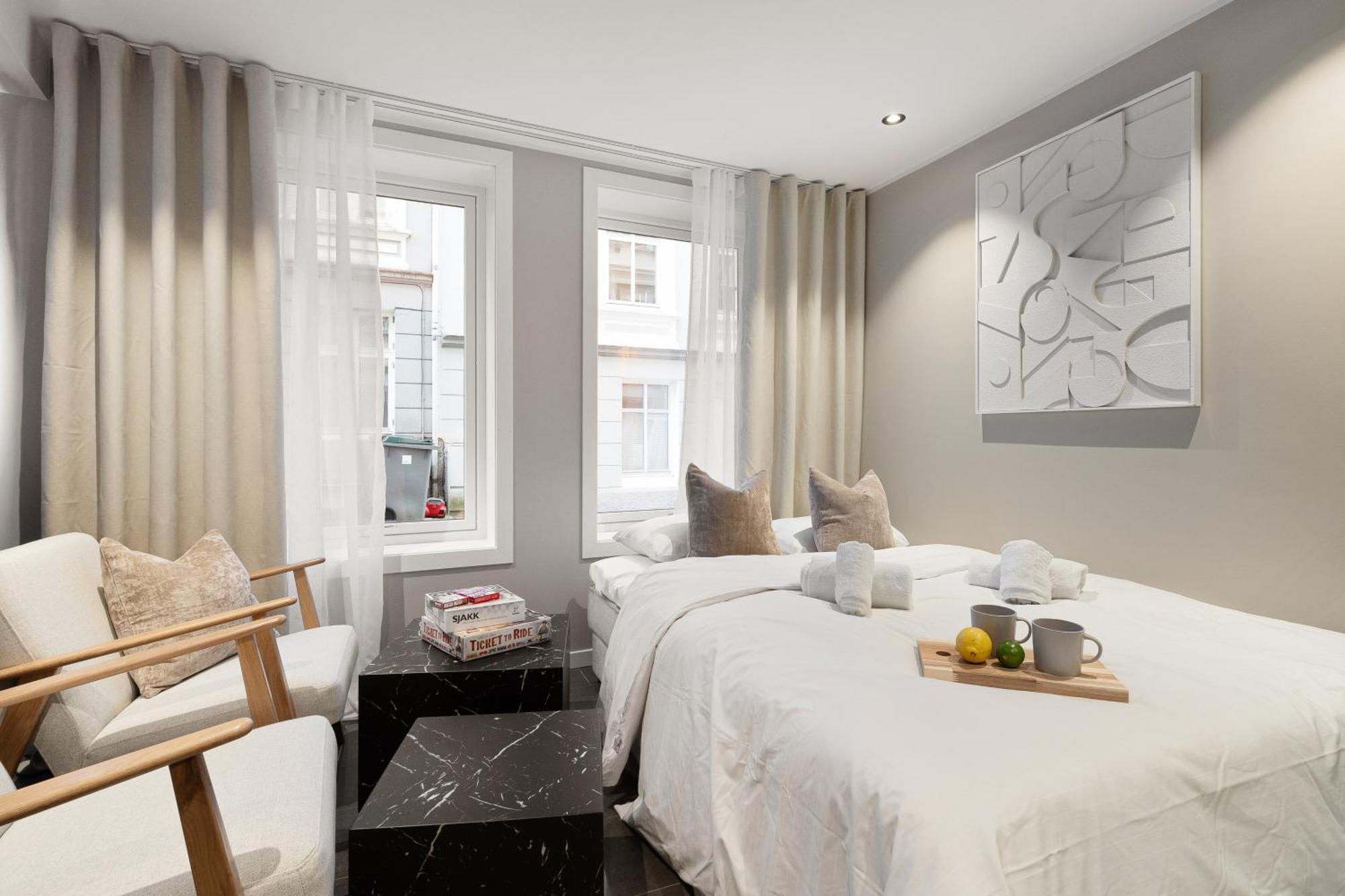 Renovated Jan 24 - Queen Beds - Behind Bryggen Берген Екстер'єр фото